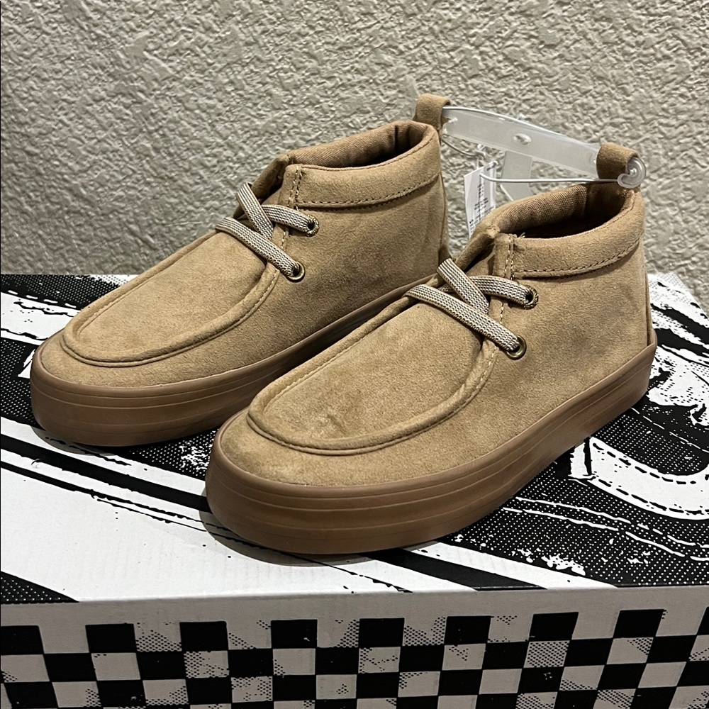 High Top Faux Suede Boys Sneakers